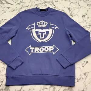 Men's Troop Lilac Purple | White Crewneck Sweater NWT